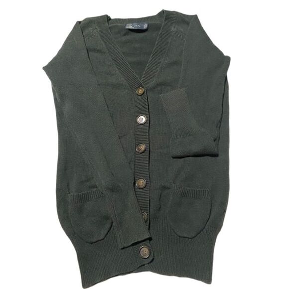 ZARA Sweater Cardigan with Pockets - Picture 2 of 5
